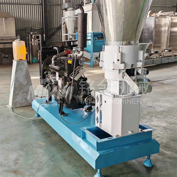 Vuohenrehupellettien valmistuskone