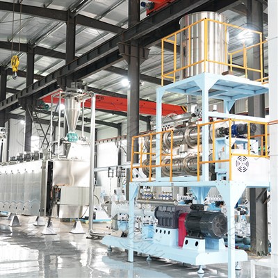 Floating feed pellet production line